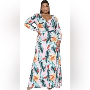 #51 Tropical Maxi Dress